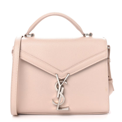 Saint Laurent Grain de Poudre Mini Classic Monogram Cassandra Top Handle Marble Pink 1 of 10