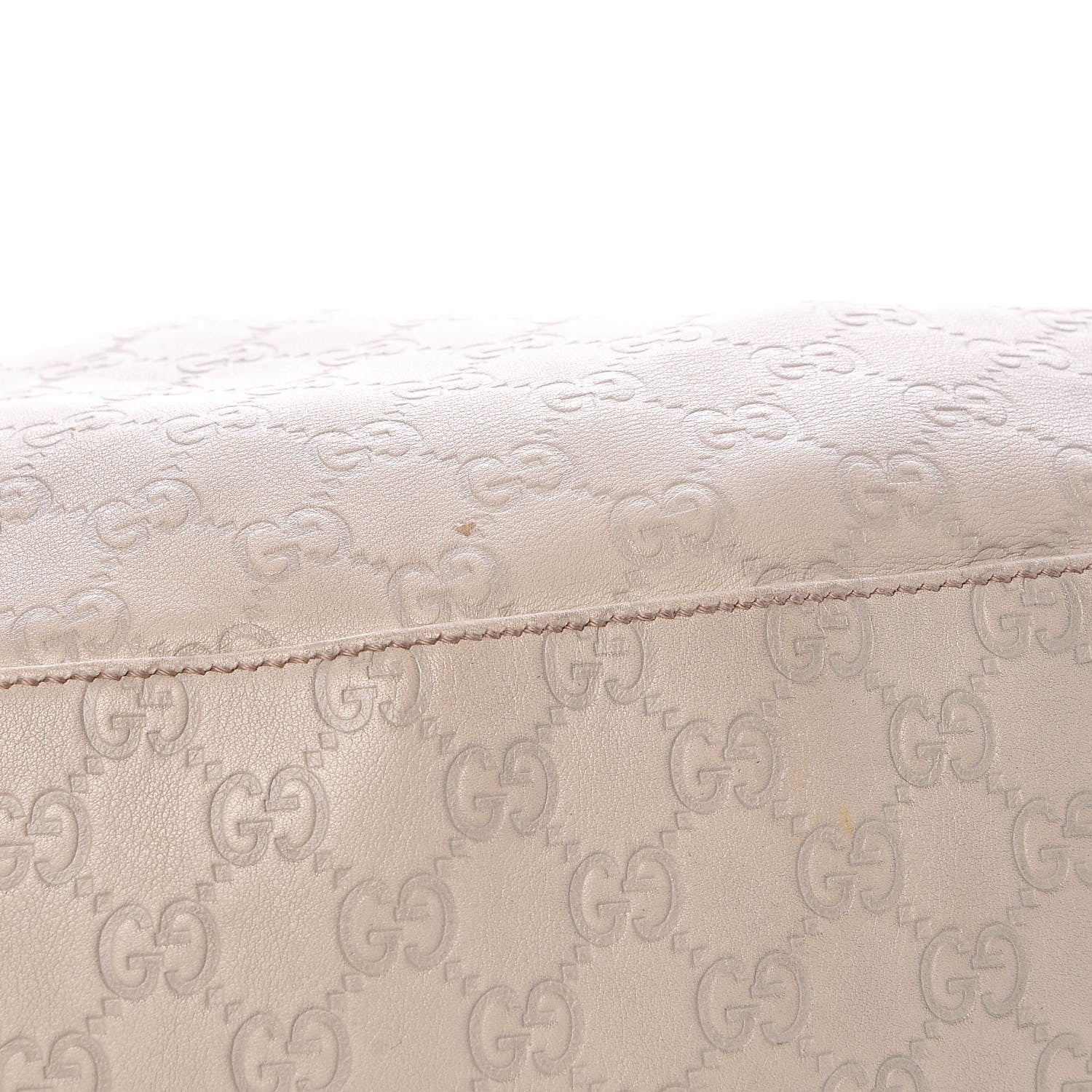 Gucci Guccissima Medium Pelham Shoulder Bag Off White 9 of 10
