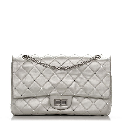 Chanel Metallic Lambskin Crystal 2.55 Reissue 227 Flap Pale Gold 1 of 18