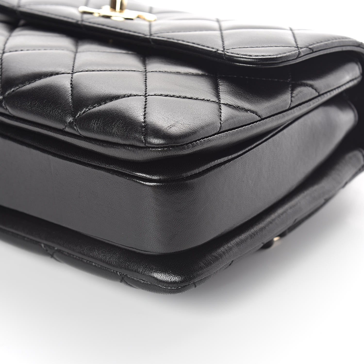 Chanel Lambskin Quilted Small Trendy CC Dual Handle Flap Bag Black 9 of 9