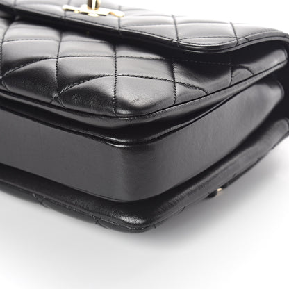 Chanel Lambskin Quilted Small Trendy CC Dual Handle Flap Bag Black 9 of 9