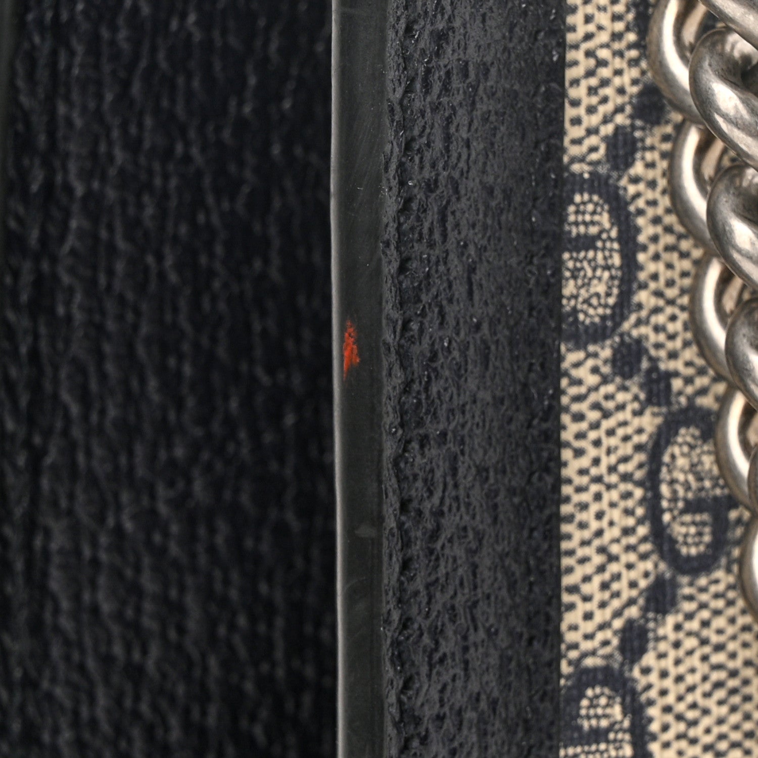 Gucci GG Supreme Monogram Textured Dollar Calfskin Small Rectangular Dionysus Shoulder Bag Beige Blue 12 of 12