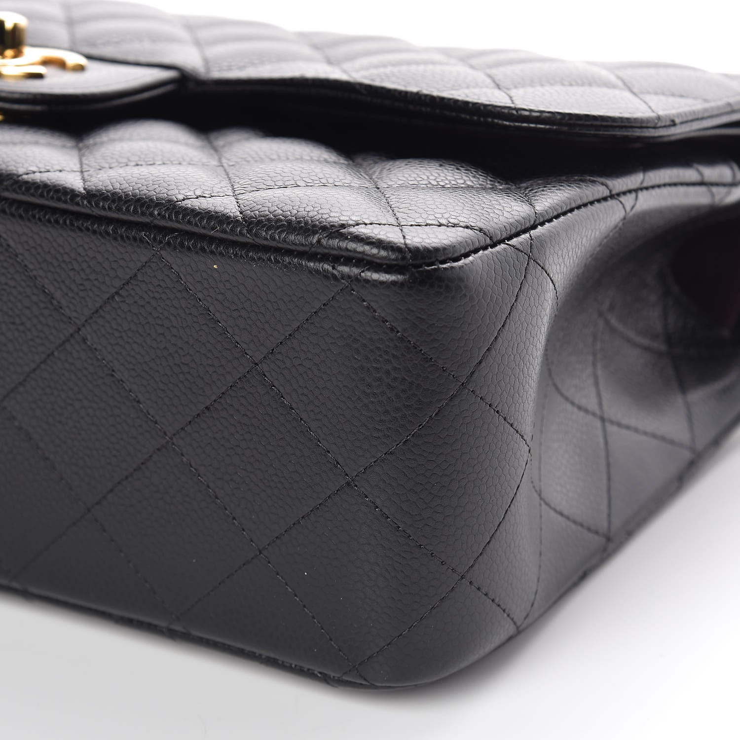 Chanel Caviar Quilted Jumbo Double Flap Black 9 of 11