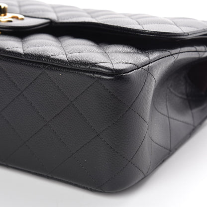 Chanel Caviar Quilted Jumbo Double Flap Black 9 of 11