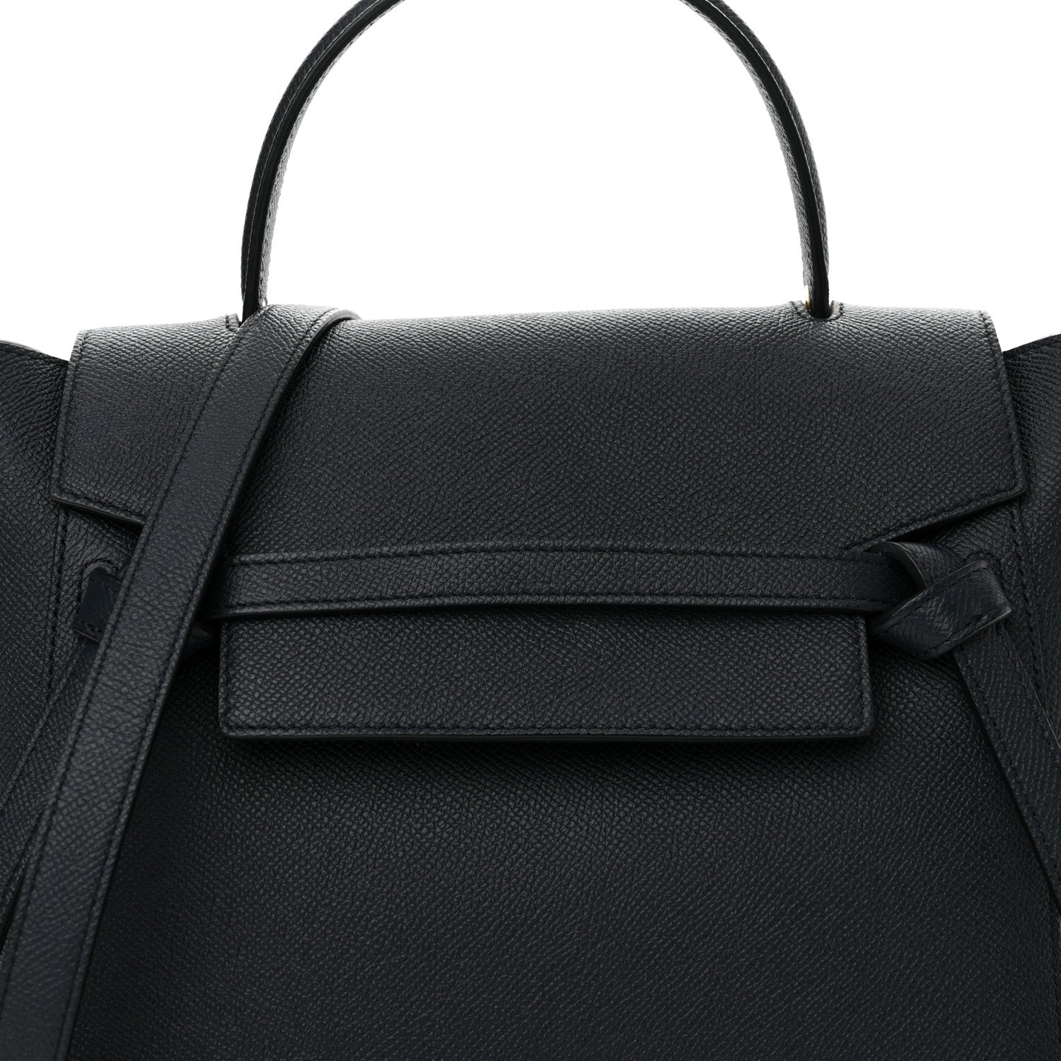 Celine Grained Calfskin Micro Belt Bag Navy Blue 8 of 13