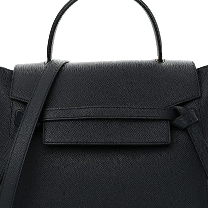 Celine Grained Calfskin Micro Belt Bag Navy Blue 8 of 13