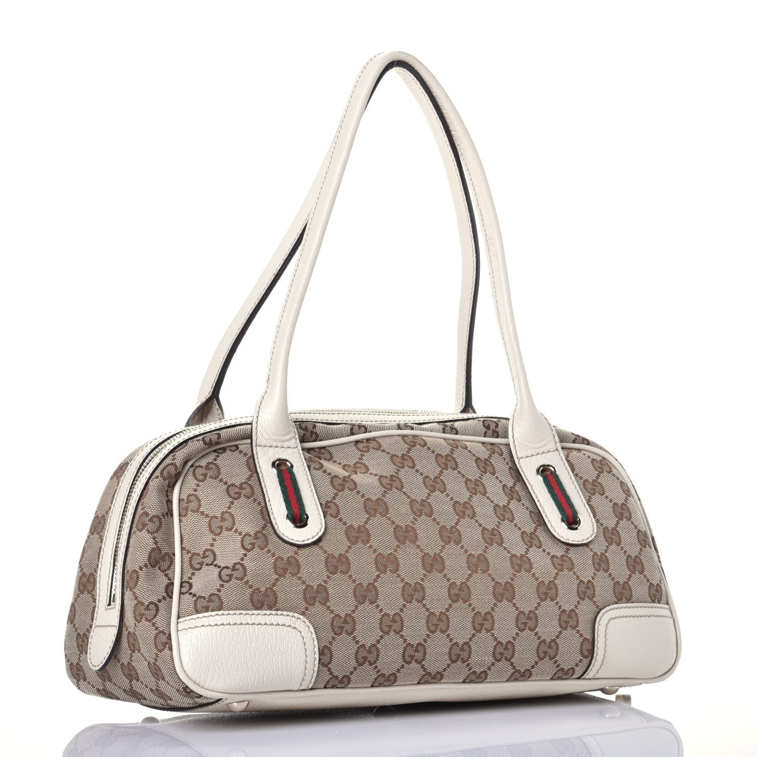 Gucci Monogram Small Princy Satchel Off White 3 of 8