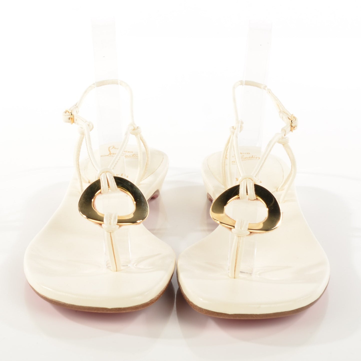 Nappa Flat Sandals 39 Off White