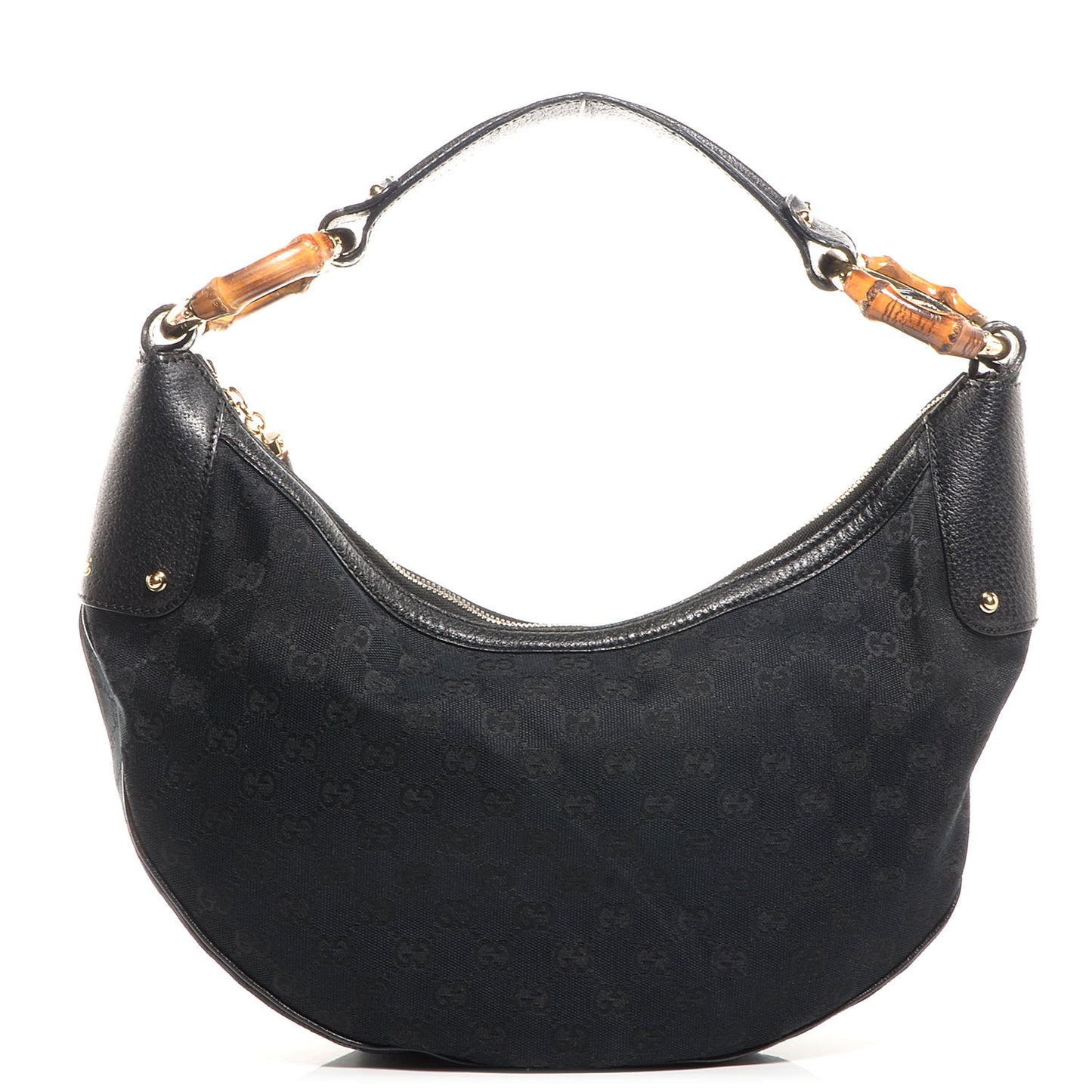 Monogram Bamboo Ring Hobo Black