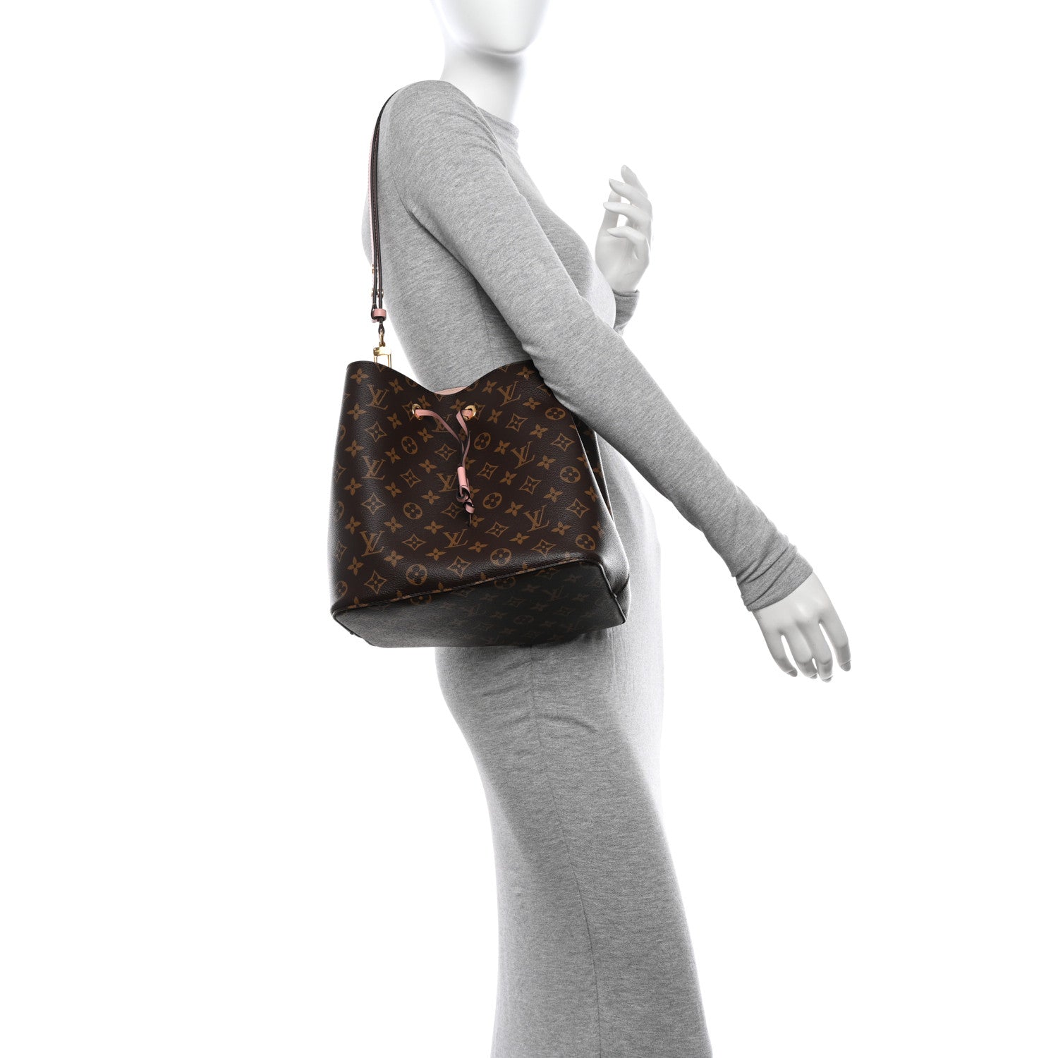 Louis Vuitton Monogram Neonoe MM Rose Poudre 2 of 10