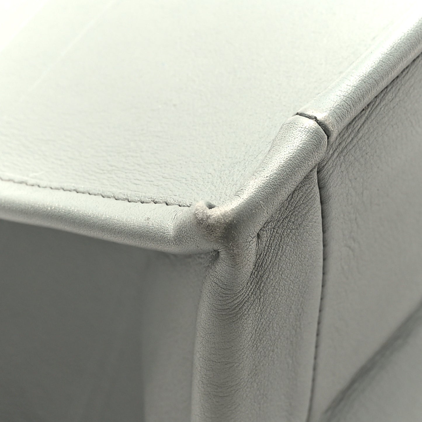 Calfskin Embossed Medium Book Tote Grey