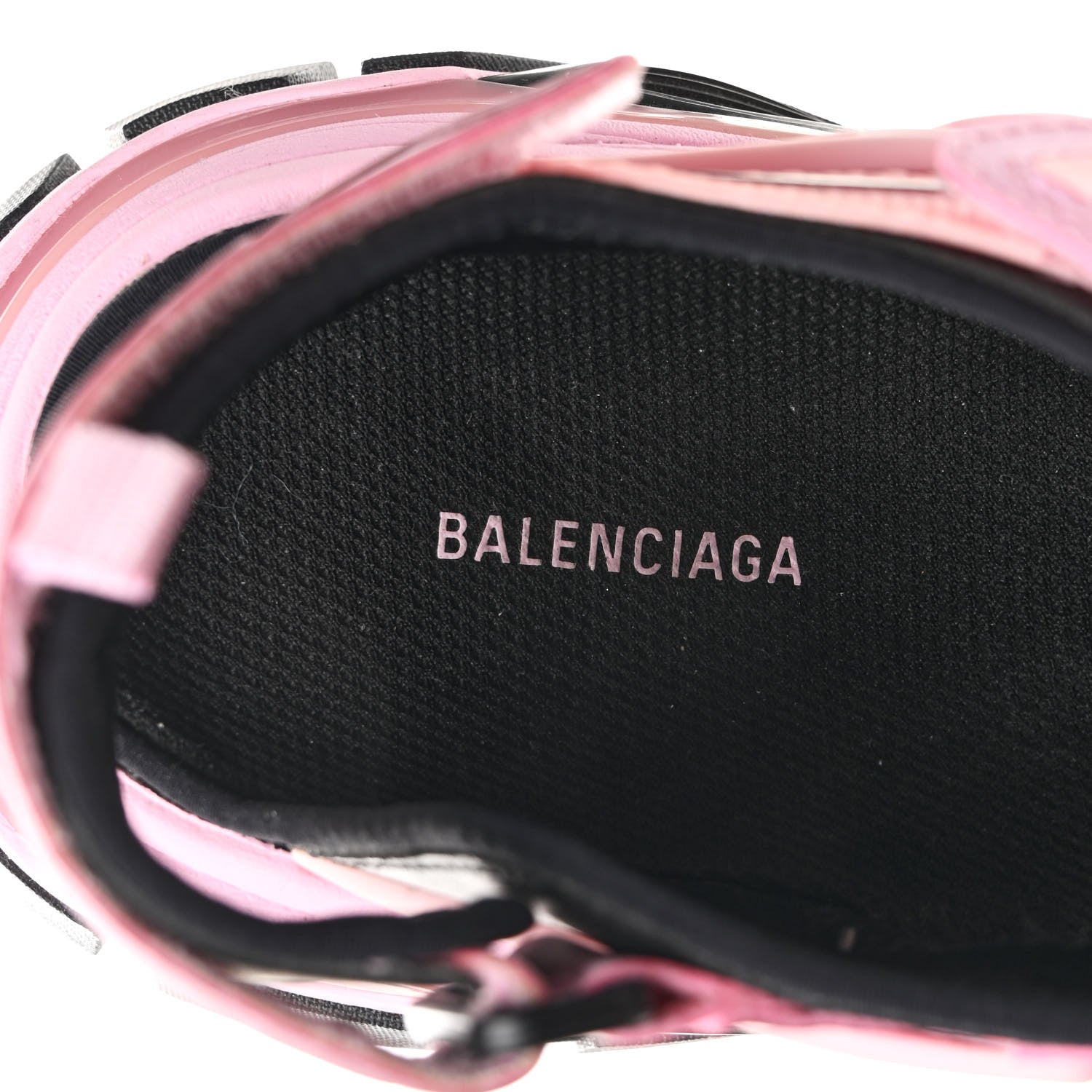 Balenciaga Rubber Neoprene Bi-Color Womens Track Sandals 37 Pink Black 8 of 9