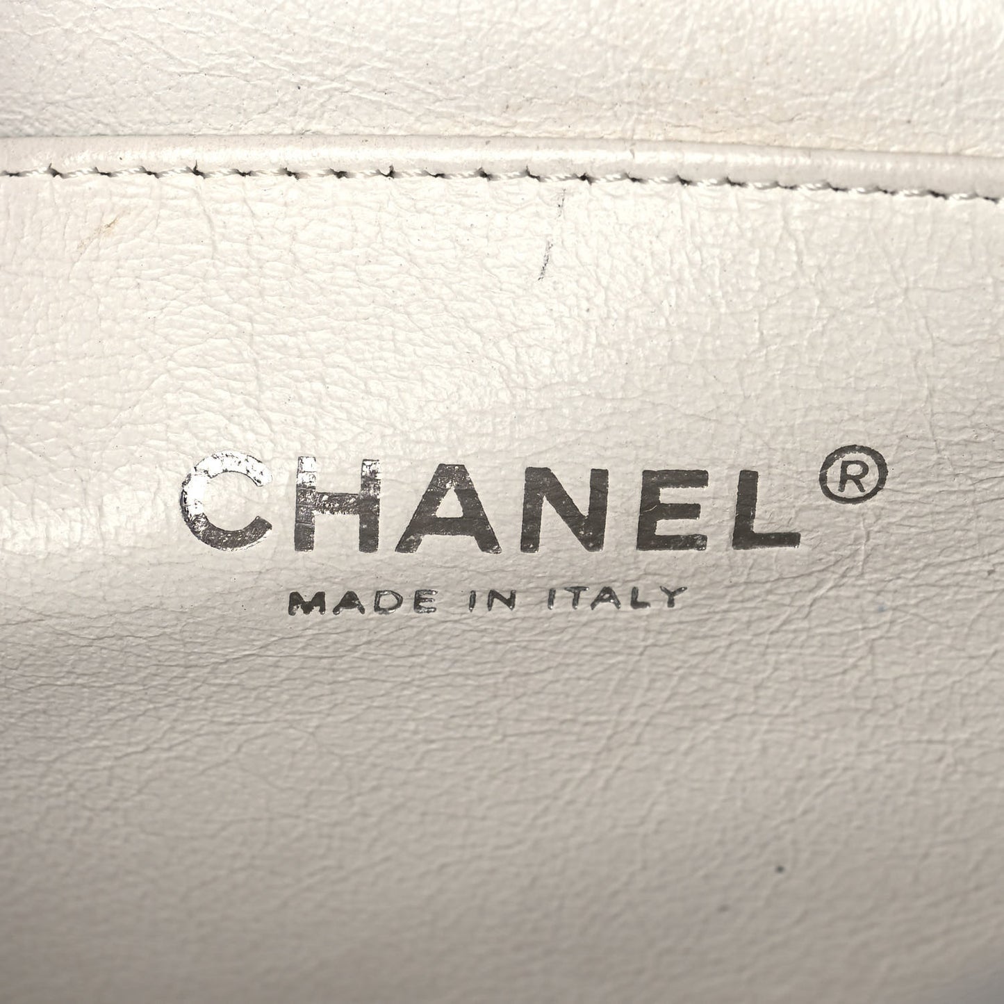 Caviar Quilted Jumbo Single Flap White