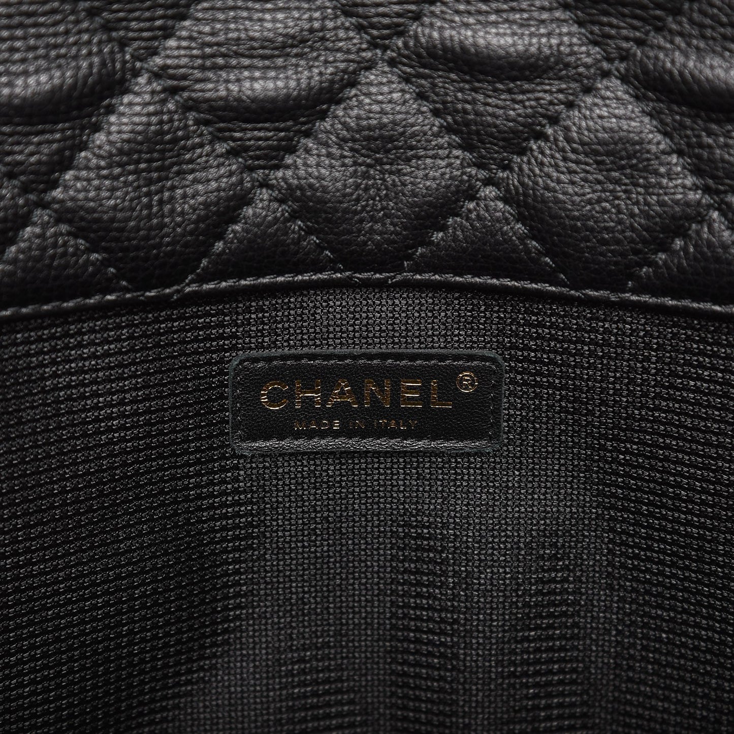 Calfskin Quilted XXL Travel Flap Bag Black