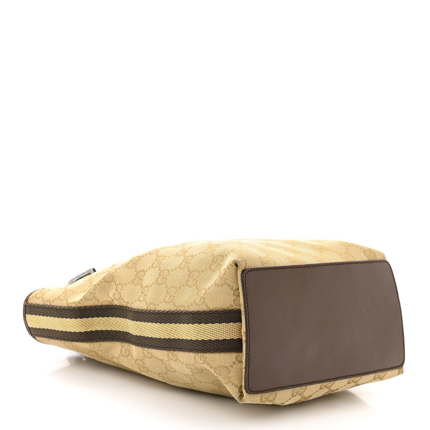 Monogram Small Bucket Tote Beige Dark Brown