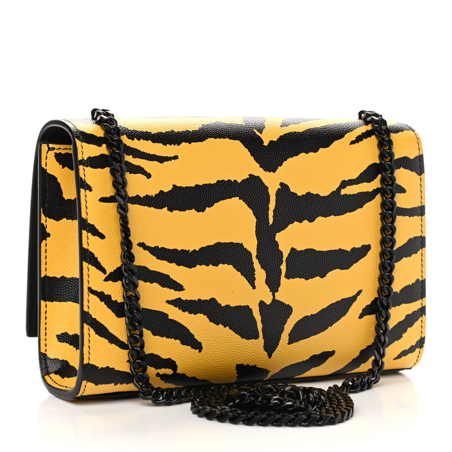 Grain De Poudre Zebra Print Small Classic Monogram Kate Satchel Yellow