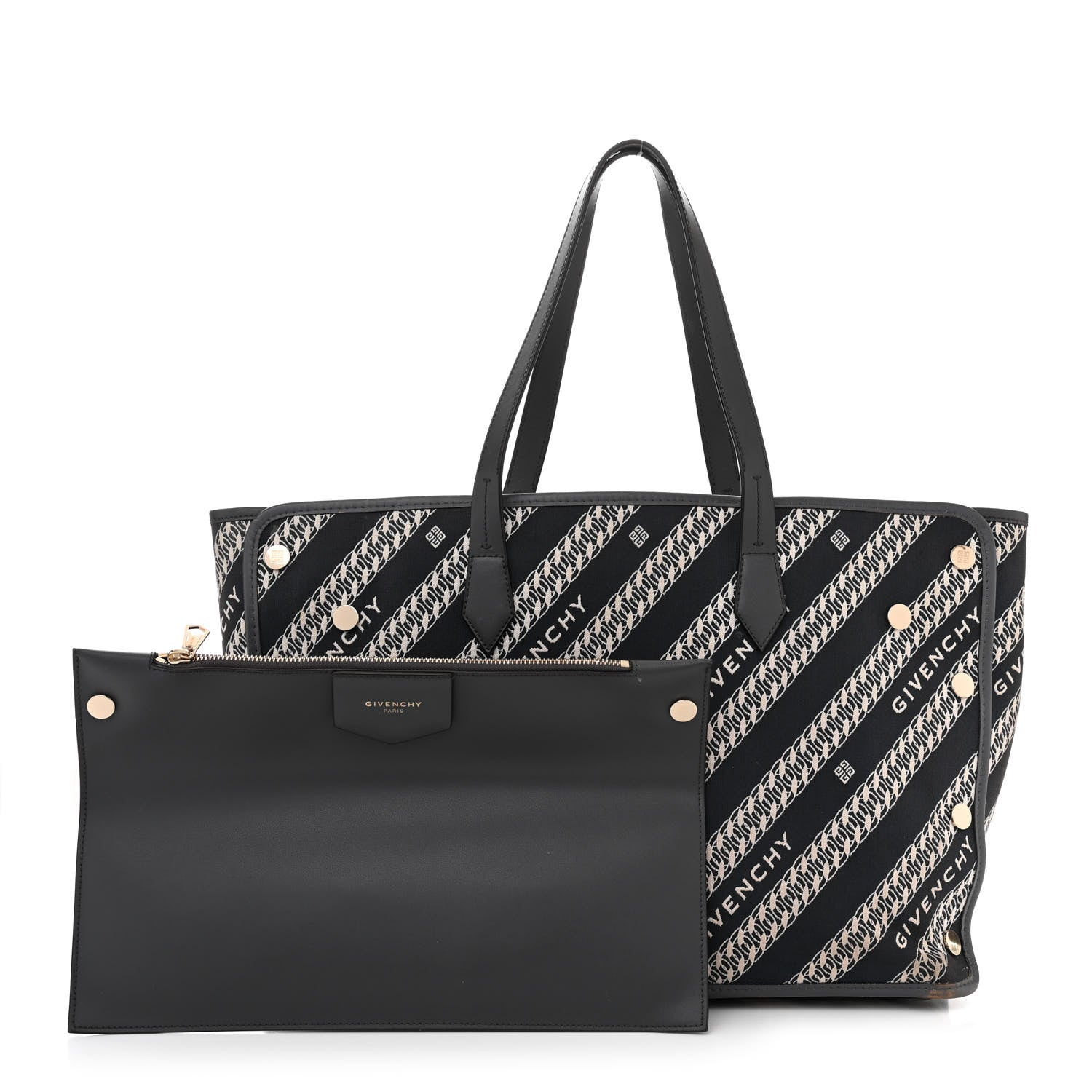 Givenchy Canvas Jacquard Medium Bond Tote Oil Blue 1 of 18
