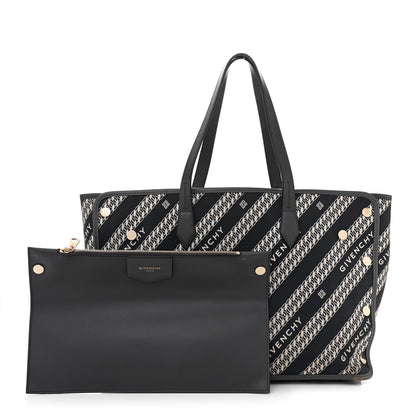 Givenchy Canvas Jacquard Medium Bond Tote Oil Blue 1 of 18