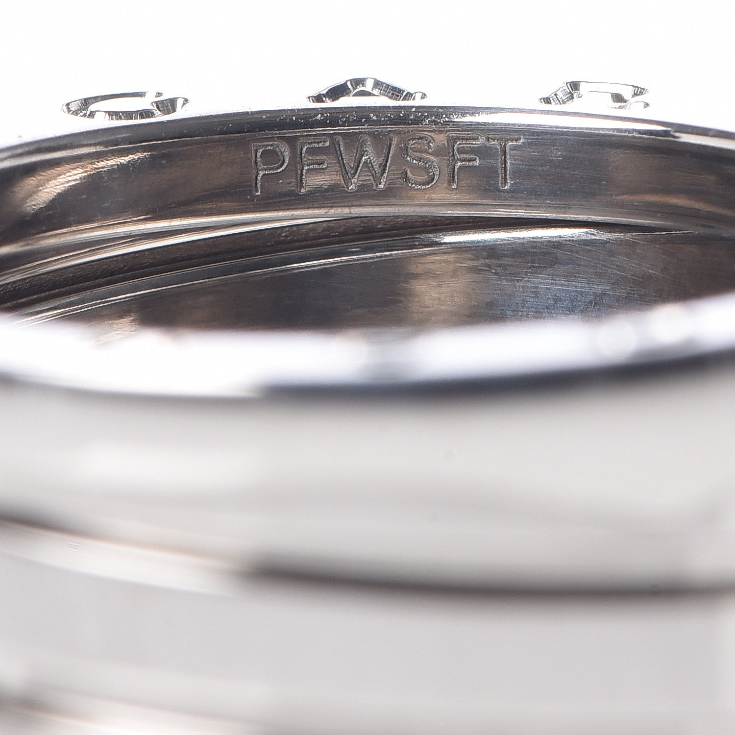 Bulgari 18K White Gold B.Zero1 Five-Band XX Anniversary Ring 54 6.75 6 of 7