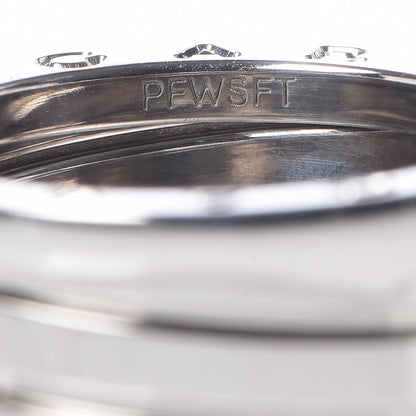 Bulgari 18K White Gold B.Zero1 Five-Band XX Anniversary Ring 54 6.75 6 of 7