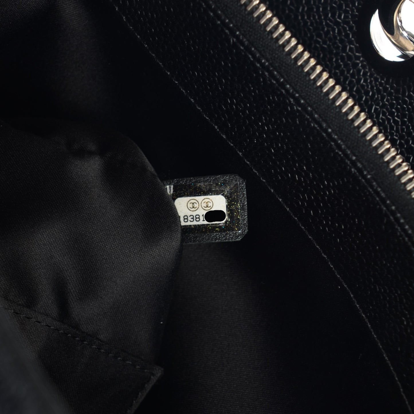 Caviar Quilted Grand Shopping Tote GST Black