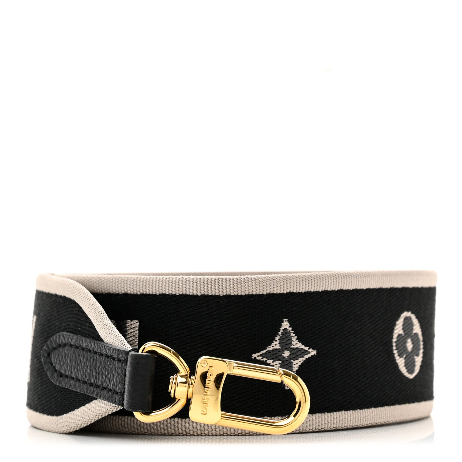 Louis Vuitton Jacquard Diane Shoulder Strap Black Ivory 1 of 3