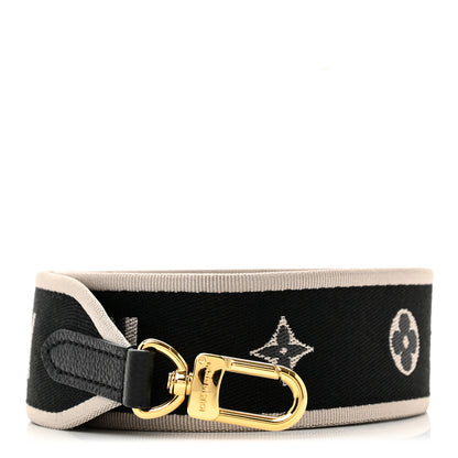 Louis Vuitton Jacquard Diane Shoulder Strap Black Ivory 1 of 3