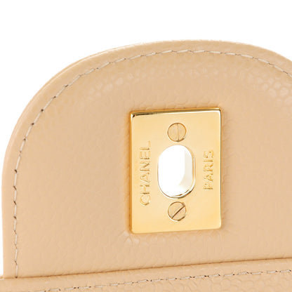 Chanel Caviar Quilted Jumbo Double Flap Beige Clair 6 of 8
