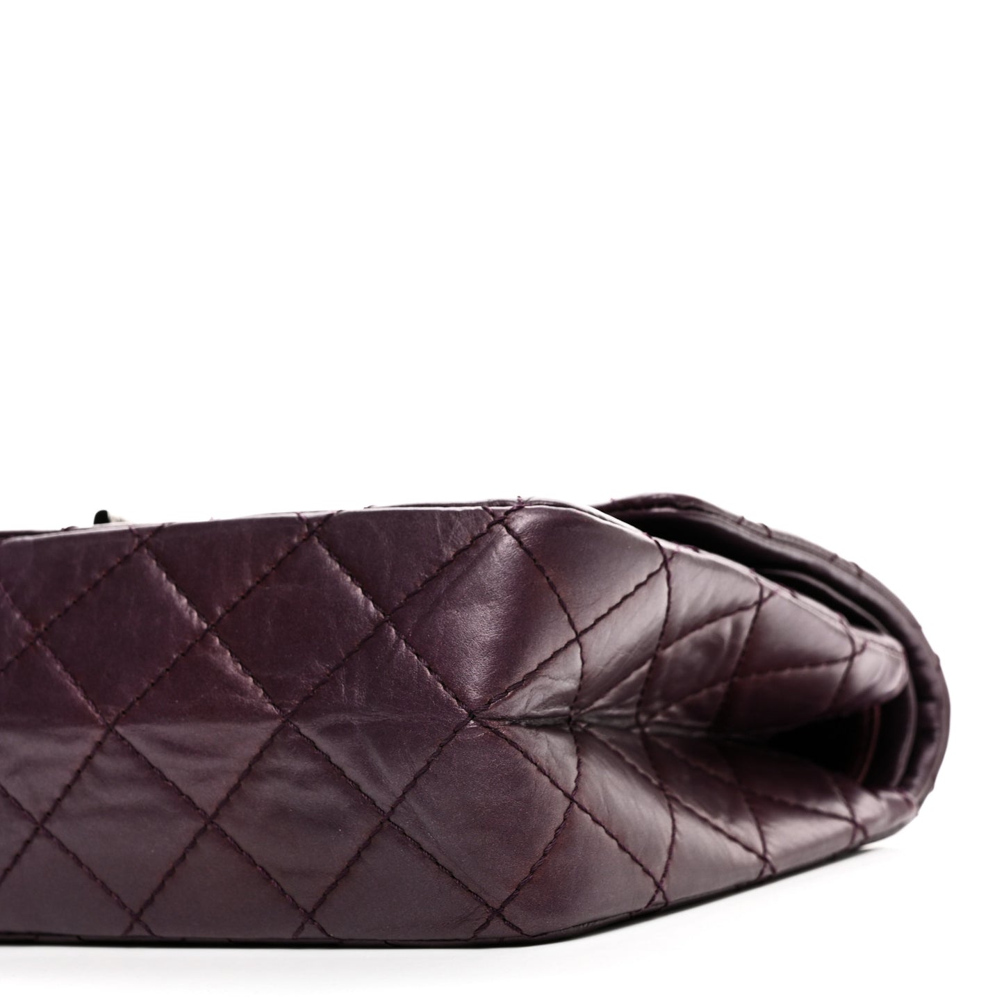 Metallic Aged Calfskin Quilted 2.55 Reissue 226 Flap Purple