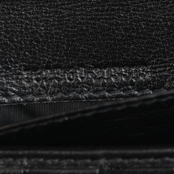 Leather Britt Continental Wallet Black