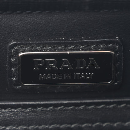 Prada Spazzolato Small Brique Crossbody Bag Black 6 of 10