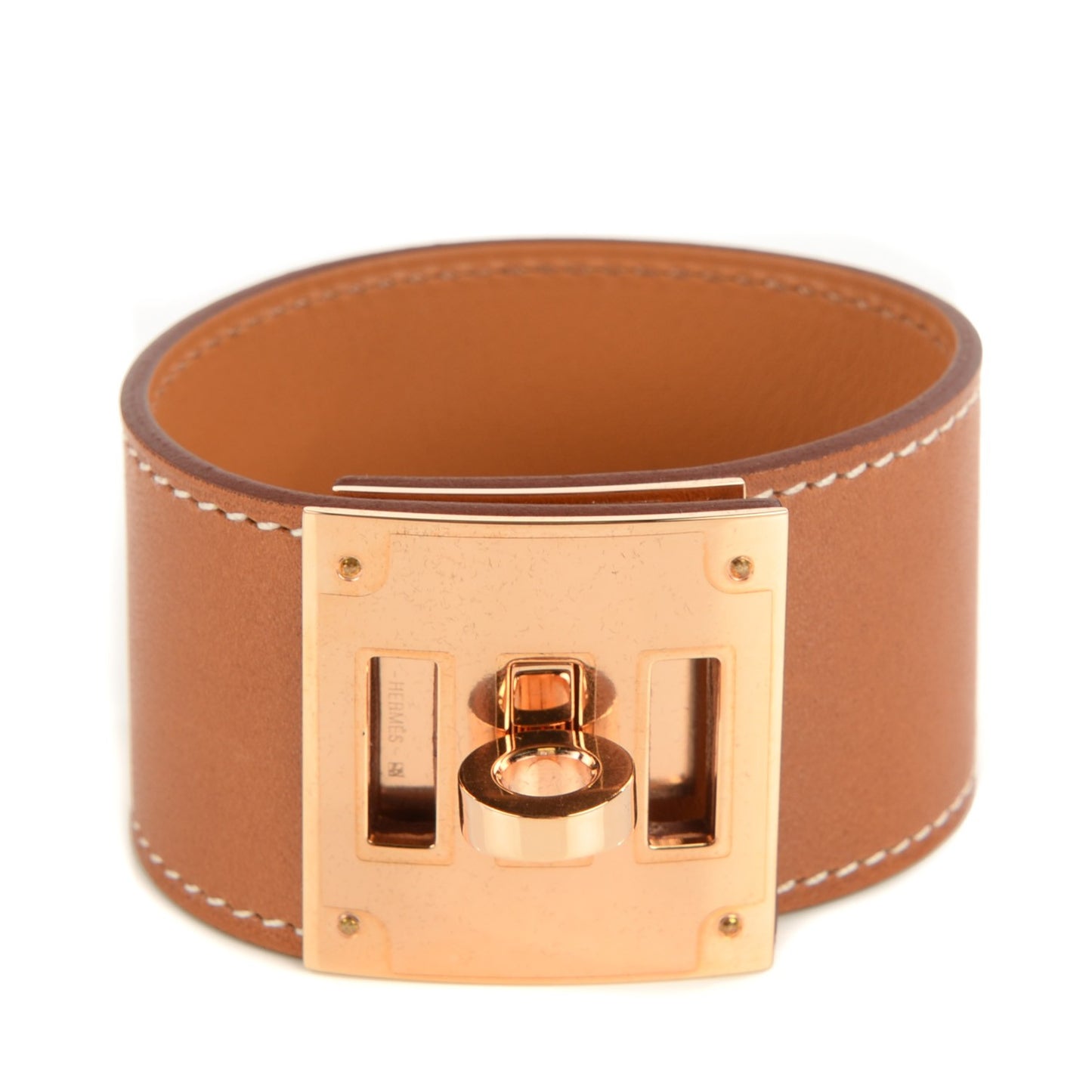 Natural Barenia Kelly Dog Cuff