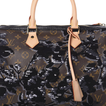 Louis Vuitton Monogram Fleur De Jais Sequins Speedy 30 6 of 8