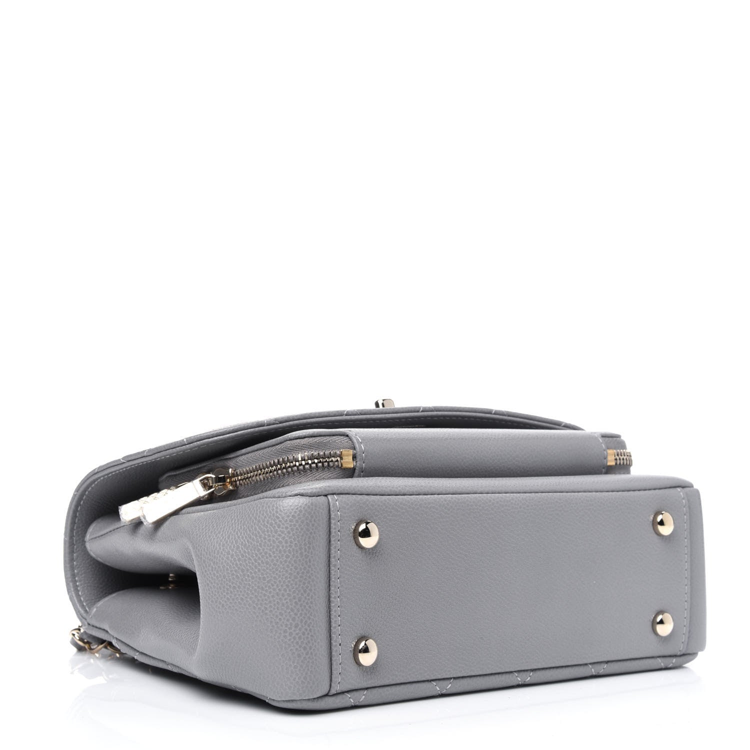 Chanel Caviar Quilted Medium Business Affinity Flap Grey 4 of 4