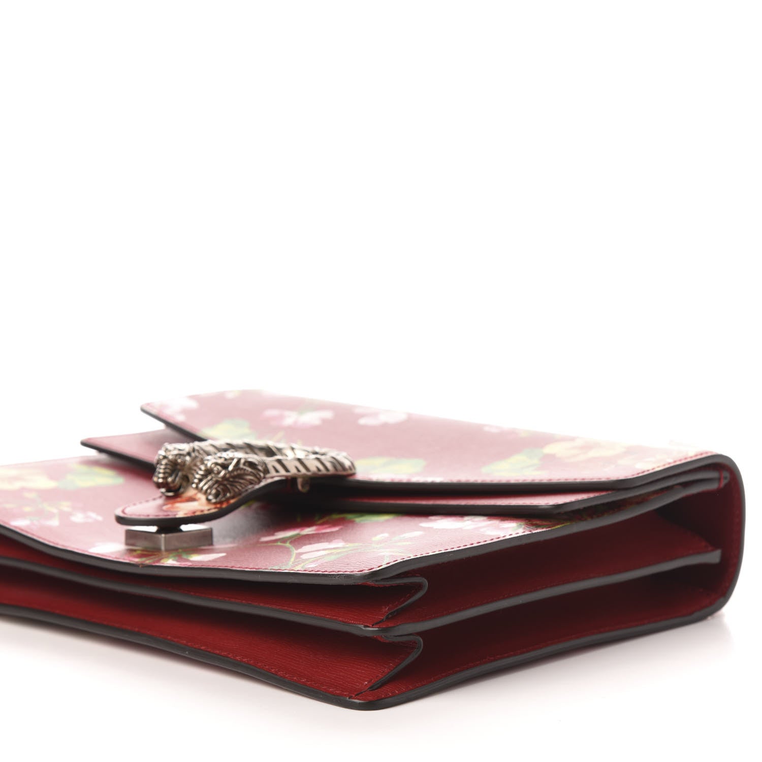 Gucci Calfskin Blooms Print Medium Dionysus Shoulder Bag Romantic Cherry Multicolor 10 of 13