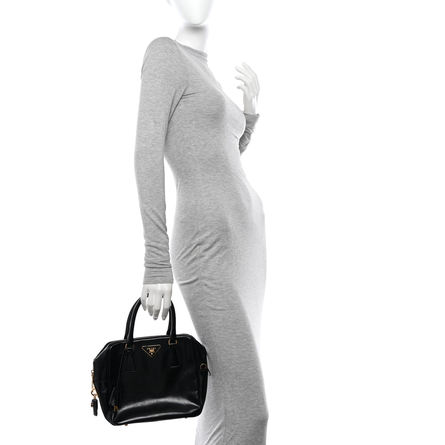 Saffiano Vernice Bauletto Black