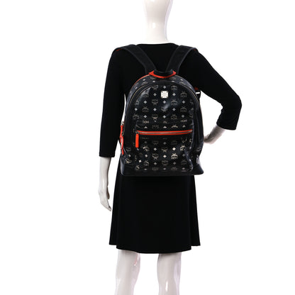 MCM Visetos Reflective Nylon Medium Resnick Backpack Black 2 of 12