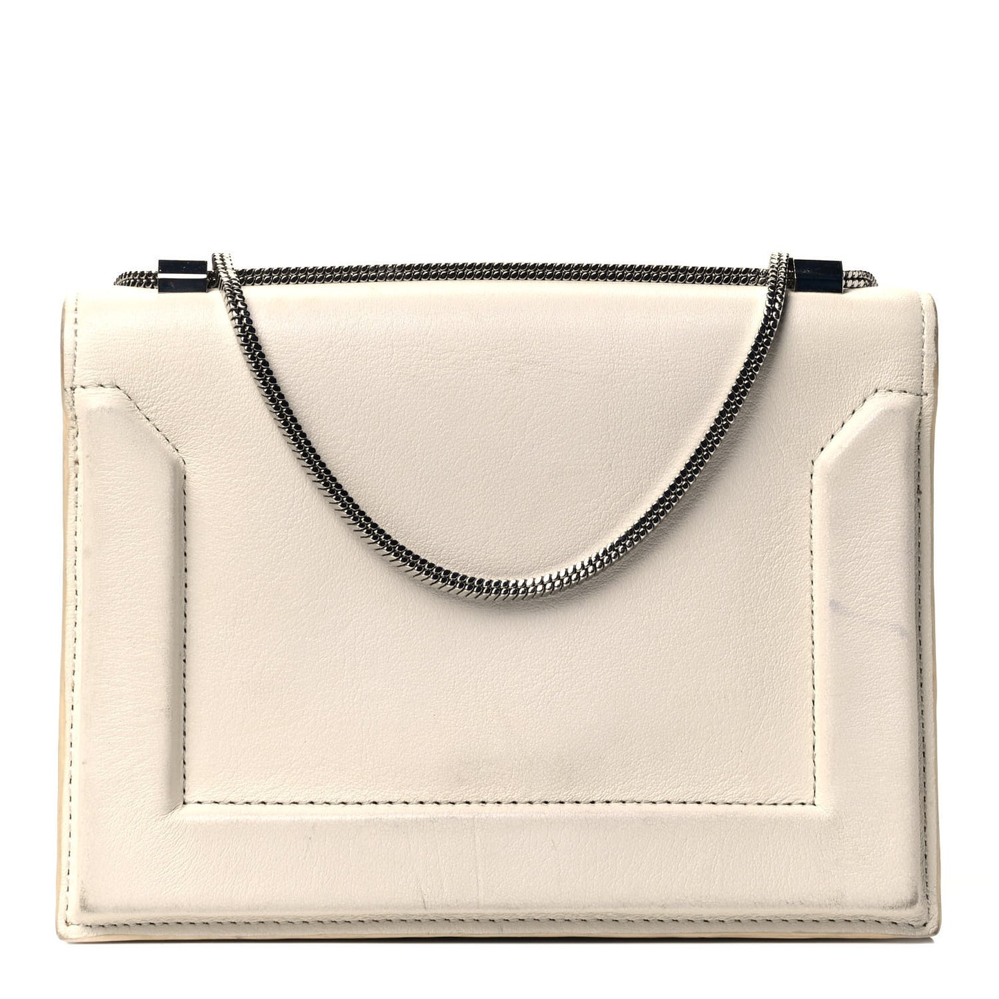 Goatskin Mini Soleil Flap Bag White