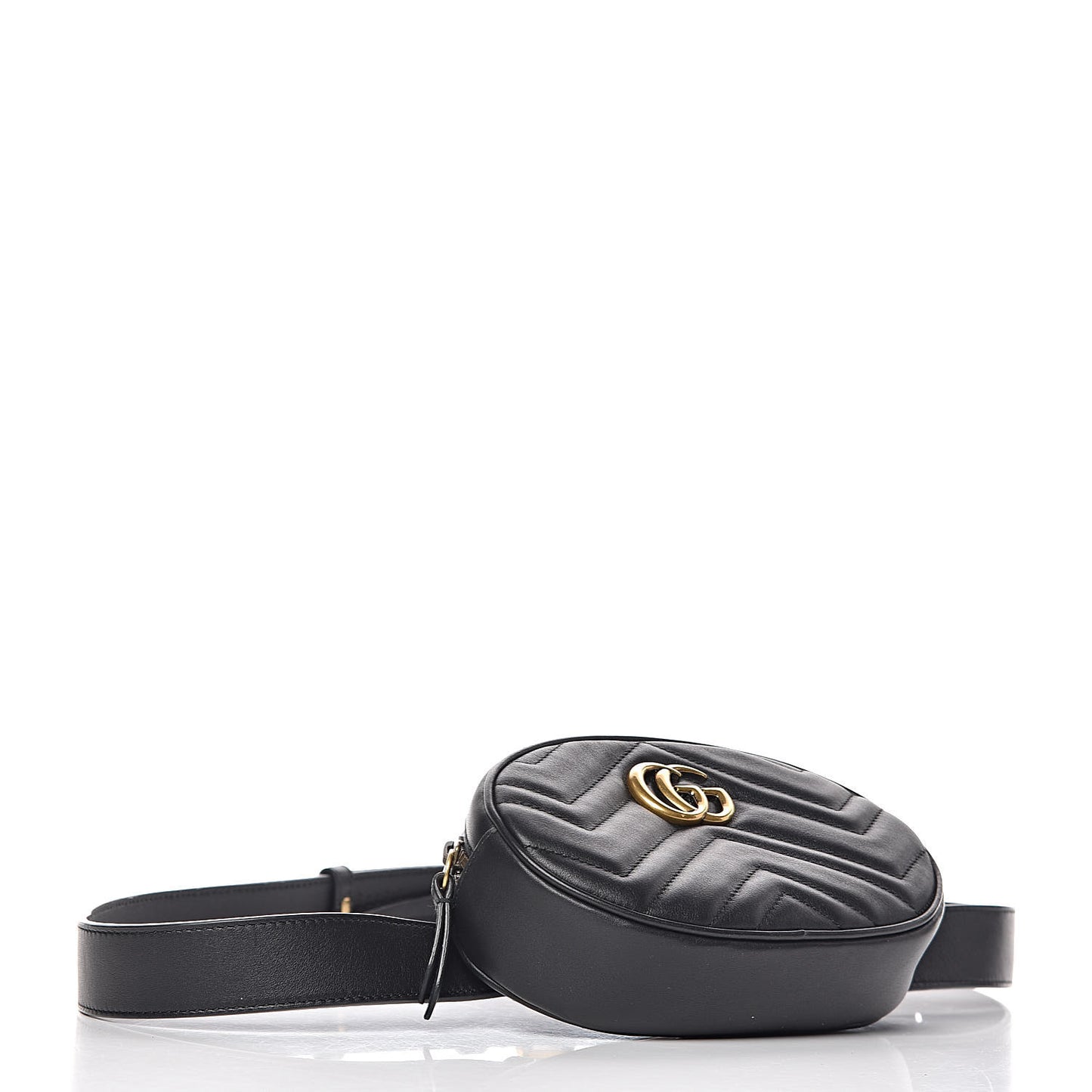 Calfskin Matelasse GG Marmont Belt Bag 95 38 Black