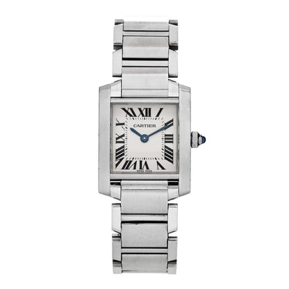 Cartier Stainless Steel 20mm Tank Francaise Quartz Watch 1 of 4