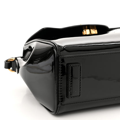 Versace Patent Calfskin Small La Medusa Top Handle Bag Black 8 of 9