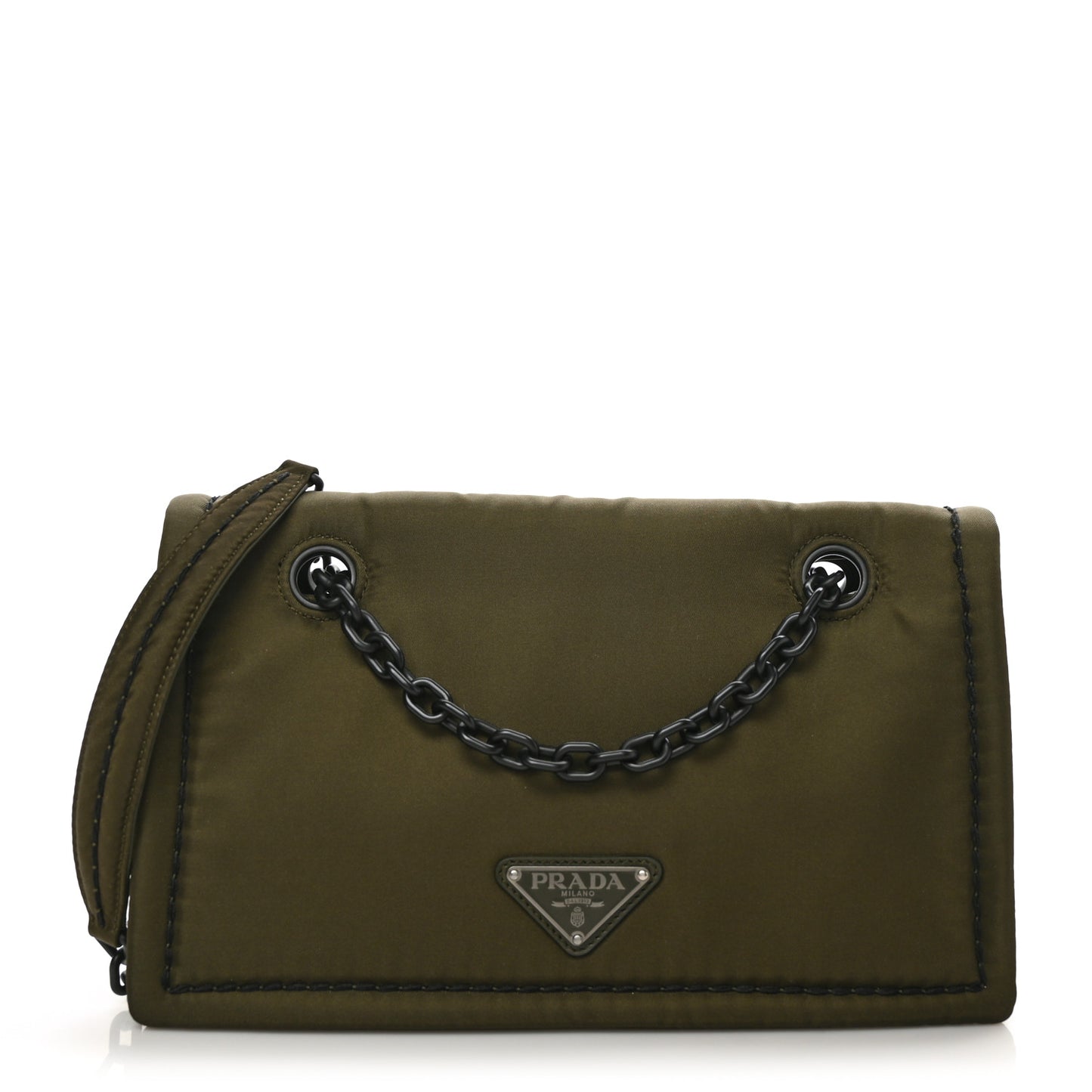 Nylon Tessuto Chain Shoulder Bag Mimetico