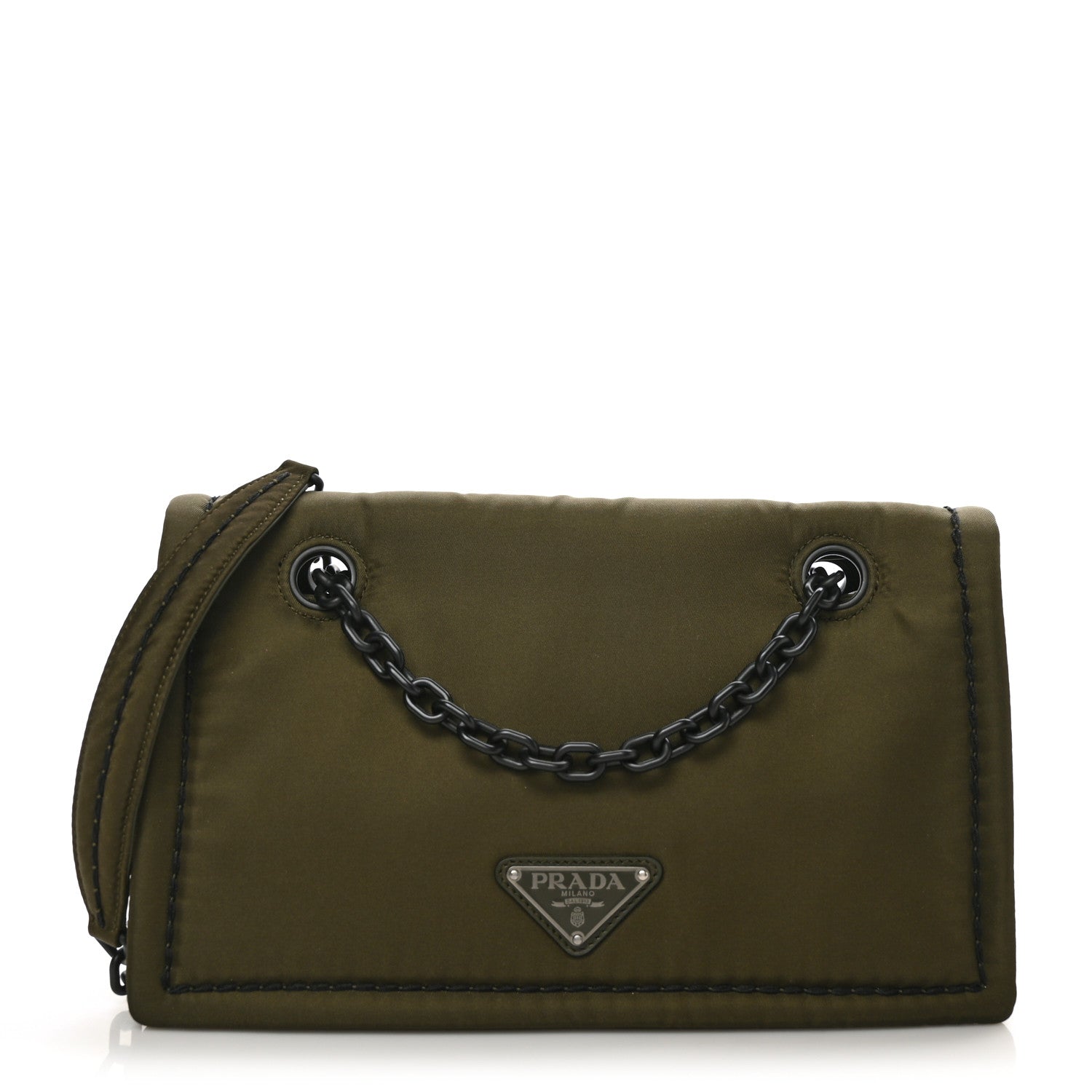 Prada Nylon Tessuto Chain Shoulder Bag Mimetico 1 of 6