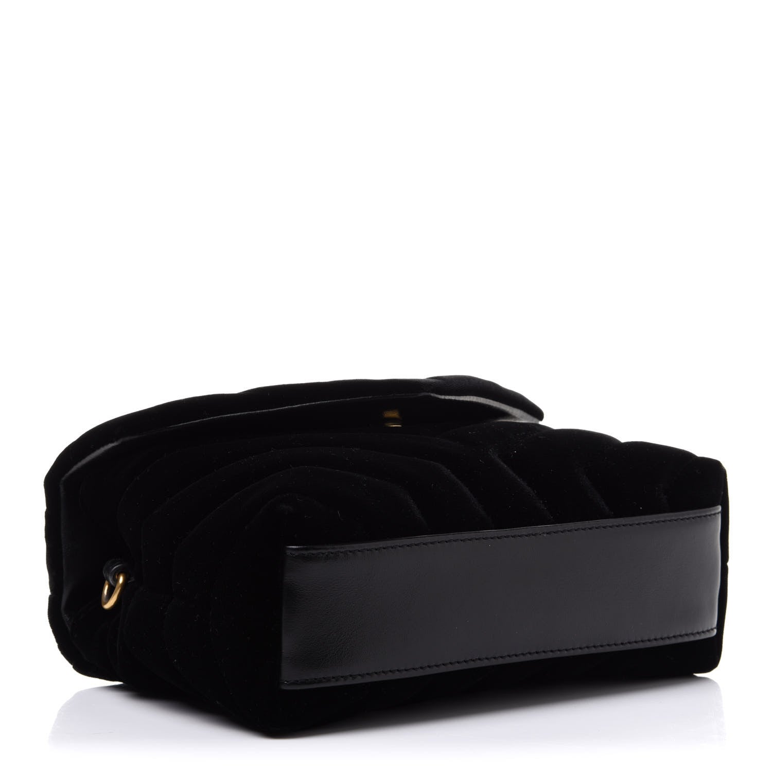 Saint Laurent Velvet Y Quilted Monogram Toy Loulou Chain Satchel French Black 4 of 12