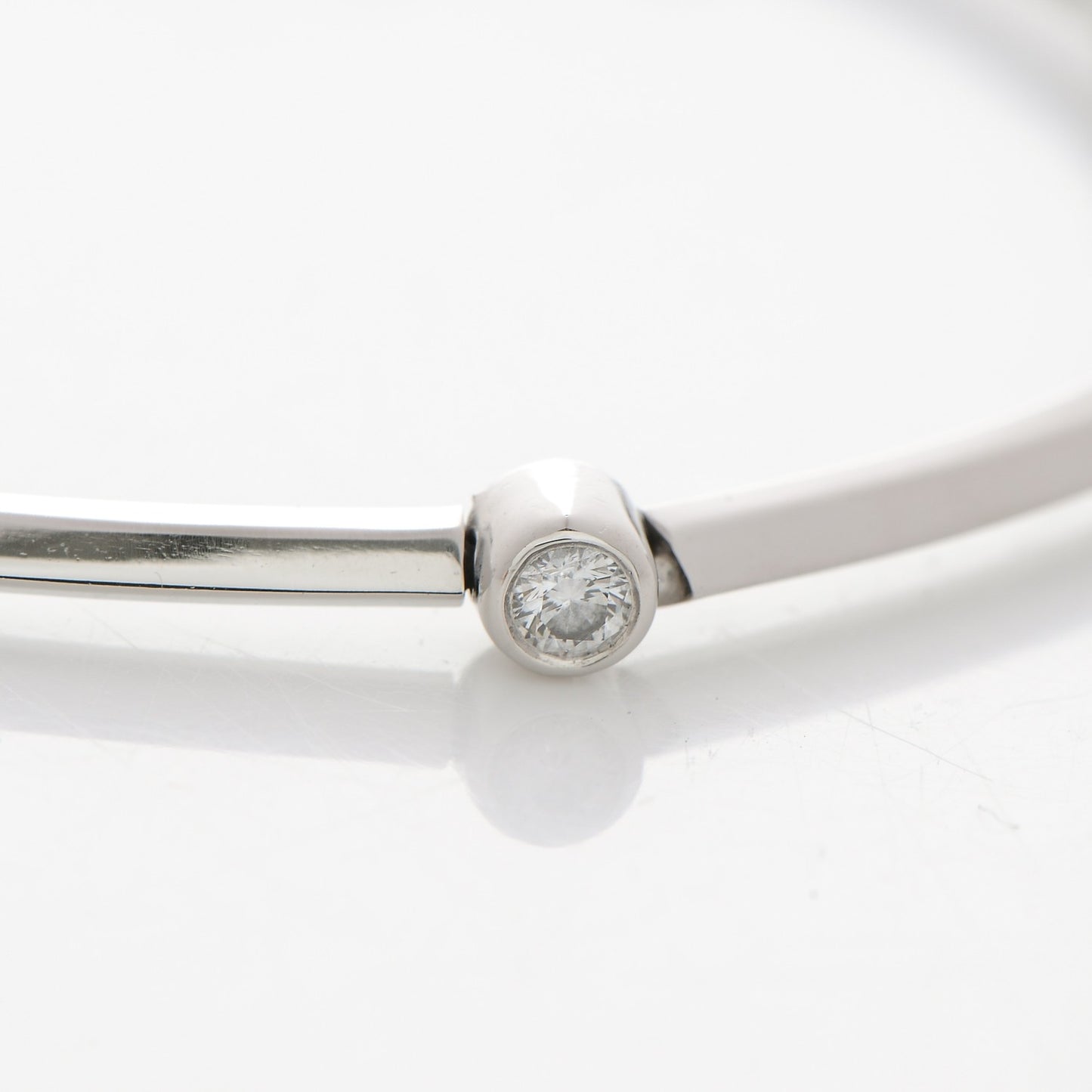 Platinum Diamond 8 Station Bracelet