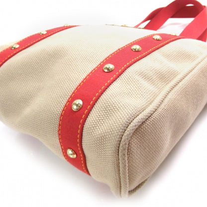 Louis Vuitton Toile Antigua Cabas MM Red 5 of 9