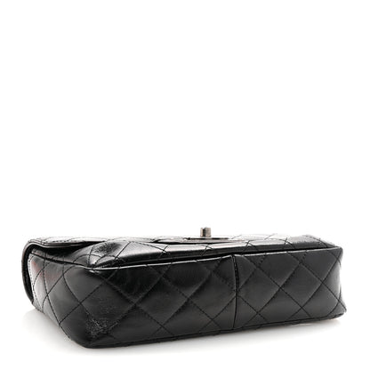 Chanel Shiny Goatskin Quilted Medium Flap Black 4 of 10