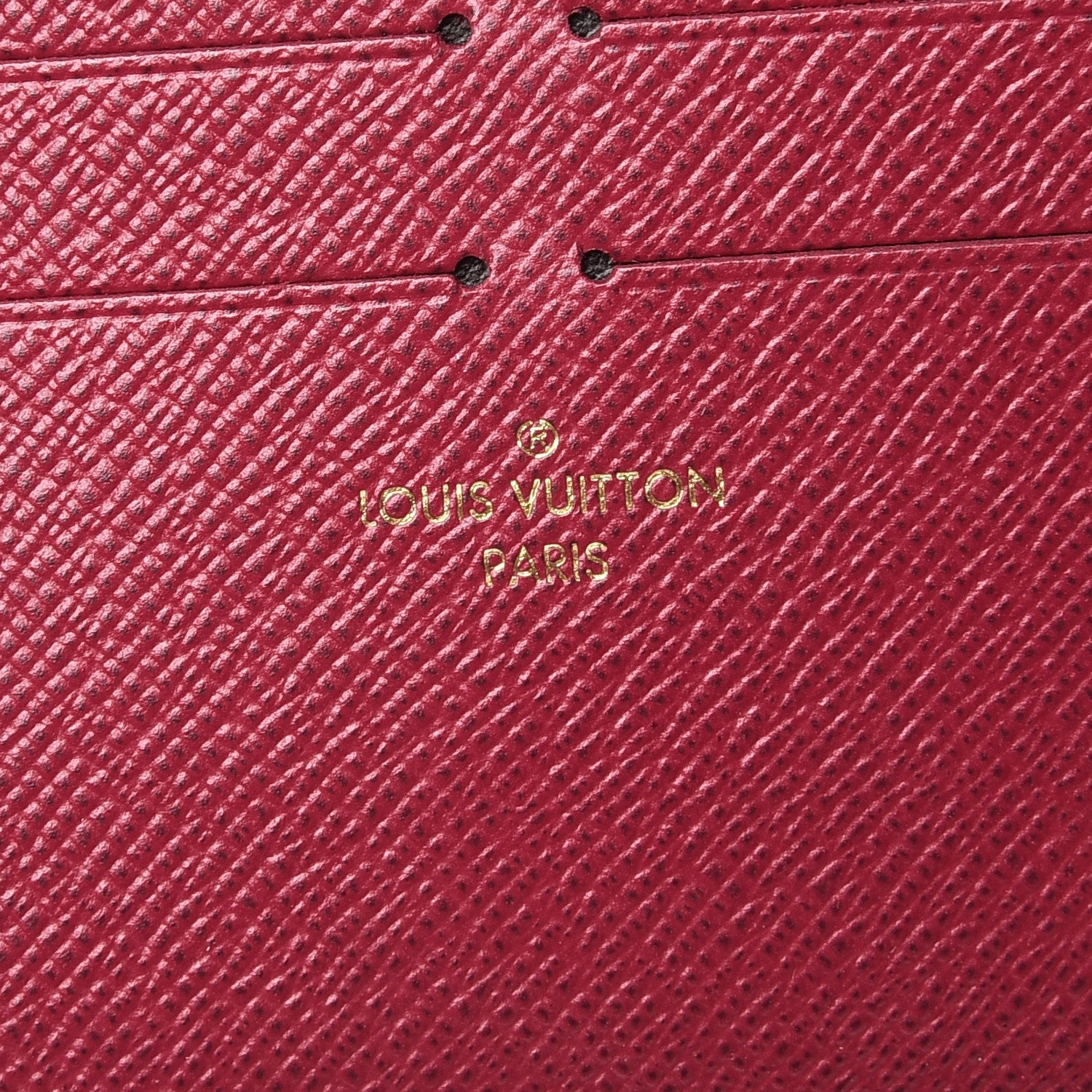 Louis Vuitton Calfskin Felicie Chain Wallet Card Holder Insert 6 of 6