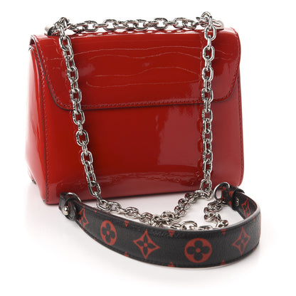 Louis Vuitton Patent Monogram Infrarouge Twist Shoulder Bag PM Coquelicot 3 of 9