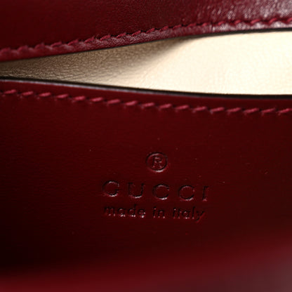 Gucci Calfskin Matelasse Mini GG Marmont Shoulder Bag Rosso Ancora 6 of 10